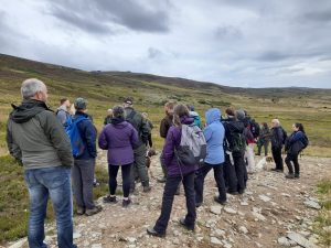 People out on a moorland walk