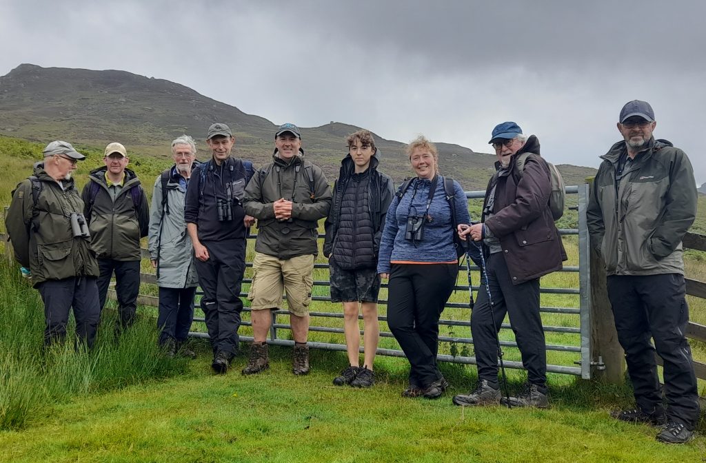 A hardy band of walkers on a dreich day