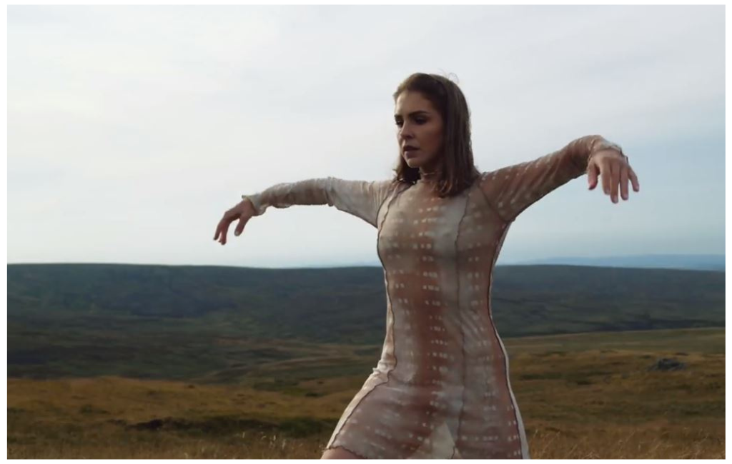 Dancer Zoe Arshamian performs Bowland Beth on the moors