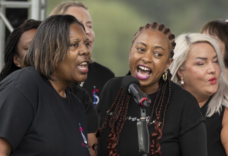 Close harmonies from Sing It Bold