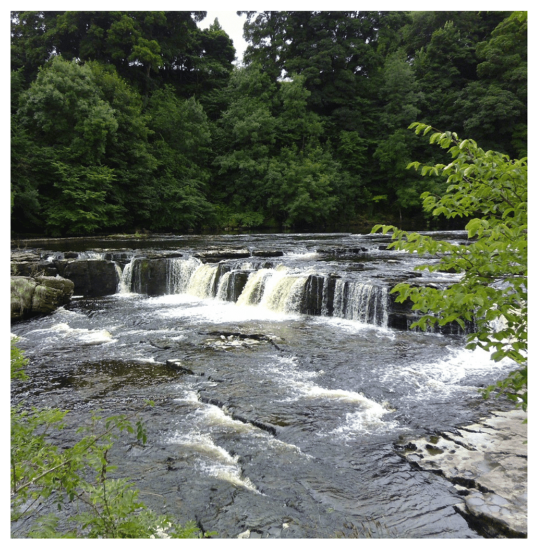 A landscape image of Aysgarth Falls