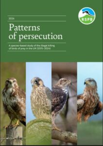 Front cover of RSPB Patterns of Persecution report